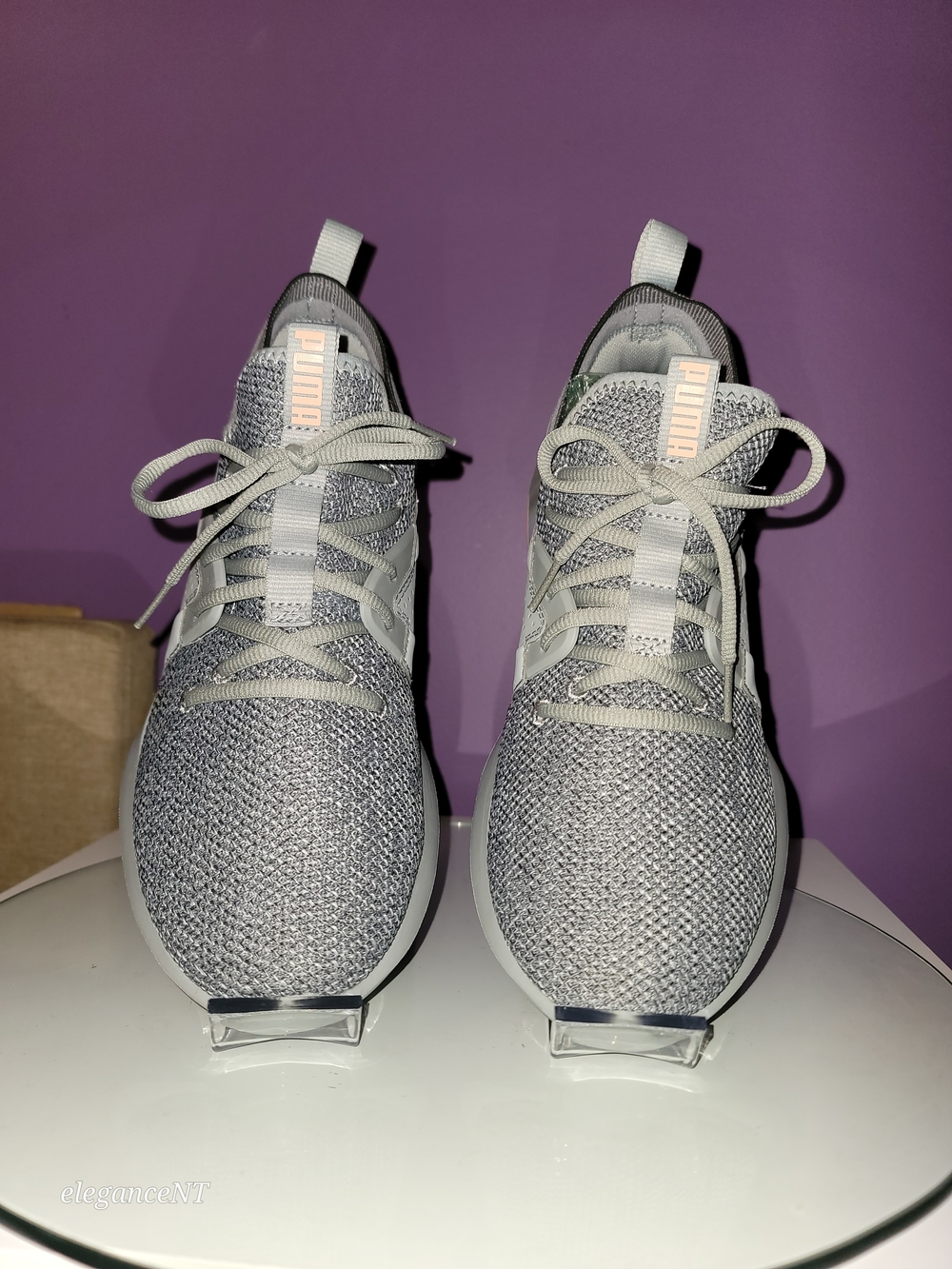 PUMA Emergence Women’s Gray & Peach Athletic Sneakers Sz: 10 - Picture 6 of 11